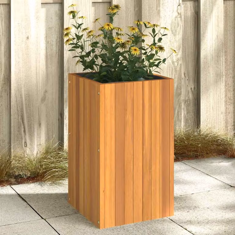 Fioriera da giardino vidaXL in legno di acacia marrone L/P/H: 35 x 35 x 60 cm