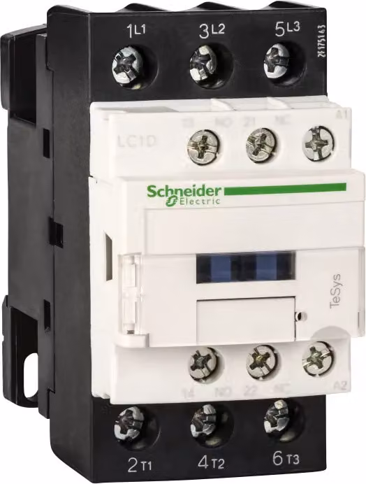 Contattore Schneider Electric LC1D 3p, +1S+1Ö, 11 kW, 25 A, 400 V AC3, bobina 380 V AC LC1D25Q7