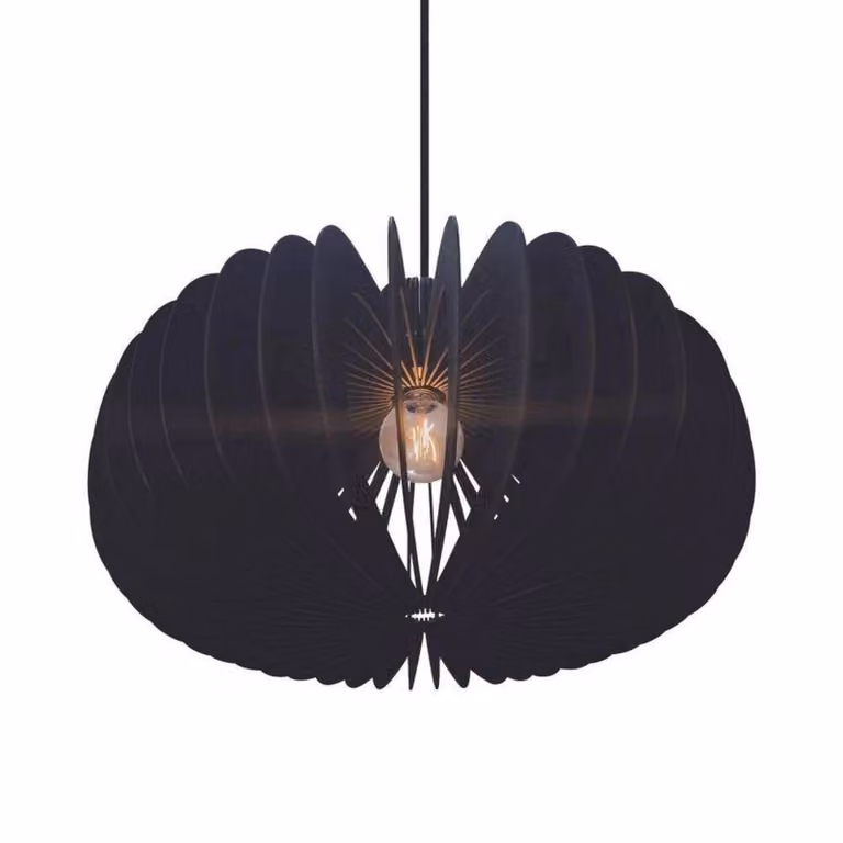 Nordlux Lampada a sospensione Hazo, dimmerabile, Soggiorno / Sala da pranzo, Legno, Scandinavo, Lampada a sospensione