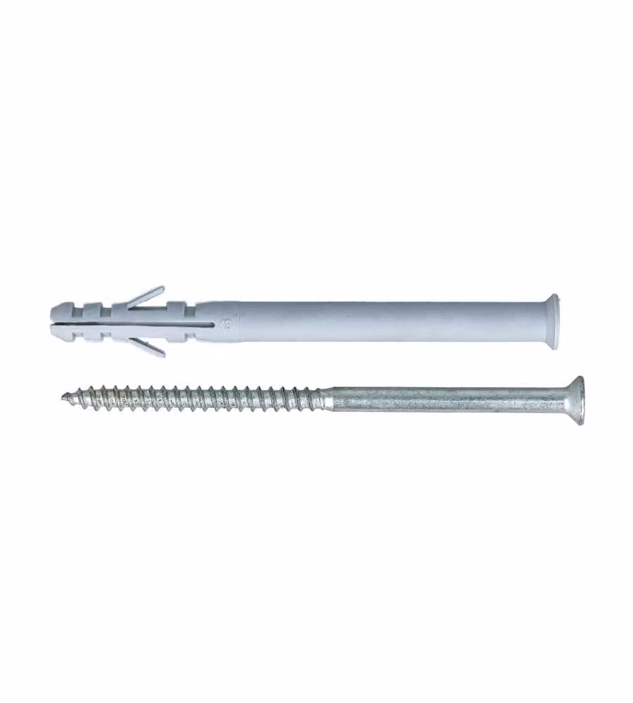 Tasselli in nylon prolungati Diam. 8 x 60 con vite TPS - 10 pz.