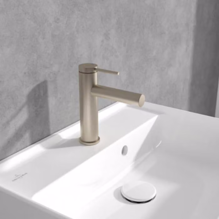 Miscelatore monocomando per lavabo della serie Loop & Friends di Villeroy & Boch