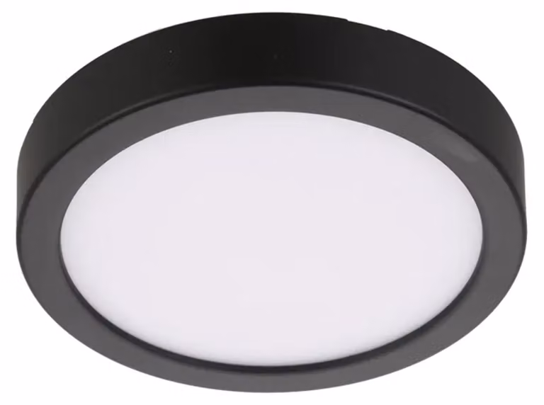 Forlight - Plafona da incasso Easy CCT Round Surface Ø225 Alluminio, polistirene nero, OPAL