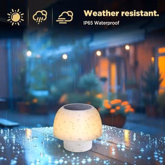Lampada da tavolo a LED con 4 livelli di regolazione dell'intensità luminosa, alimentazione solare e batteria ricaricabile; lampada da comodino per camera da letto, camera dei bambini e arredamento