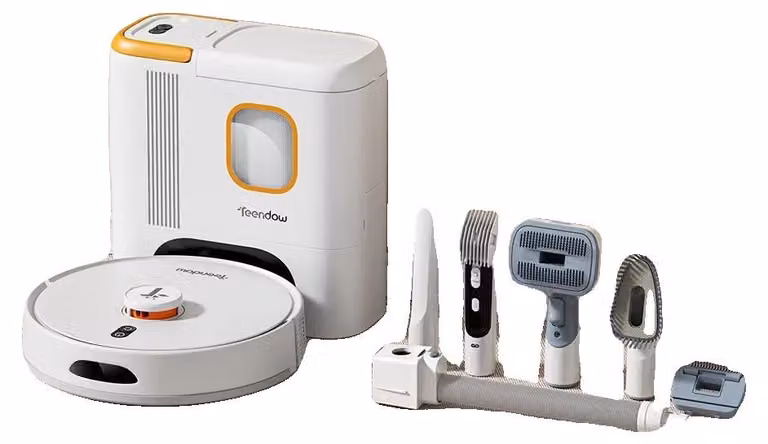 Aspirapolvere robot, potenza di aspirazione 6000 Pa, batteria da 5000 mAh, sacco per la polvere da 3 litri, autonomia di 60-180 minuti, navigazione laser