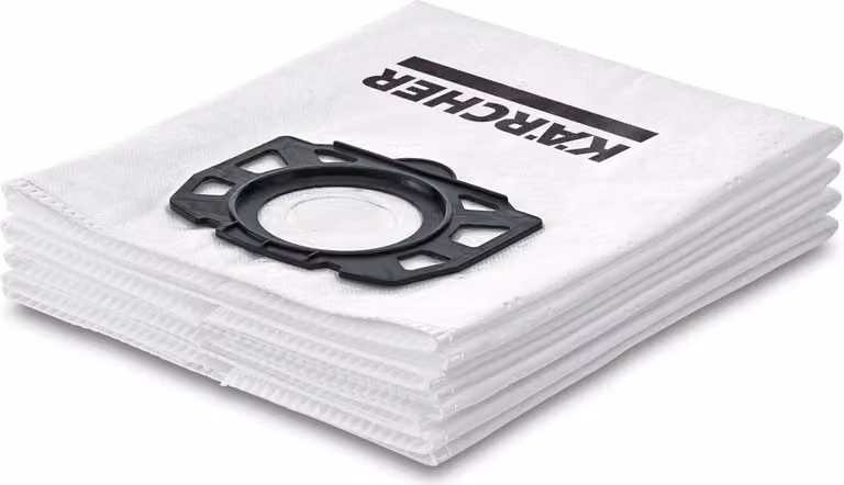 Karcher Sacchetti Filtro in Vello 4 Pezzi Alta Capacità per Aspirapolvere WD4 WD5 WD6
