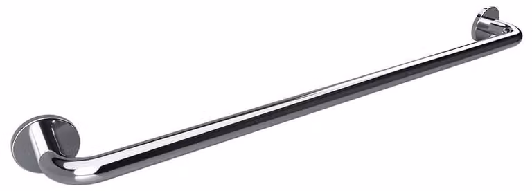 Corrimano per sedia a rotelle Bemeta Help 1000 mm in acciaio inox lucidato con tappo