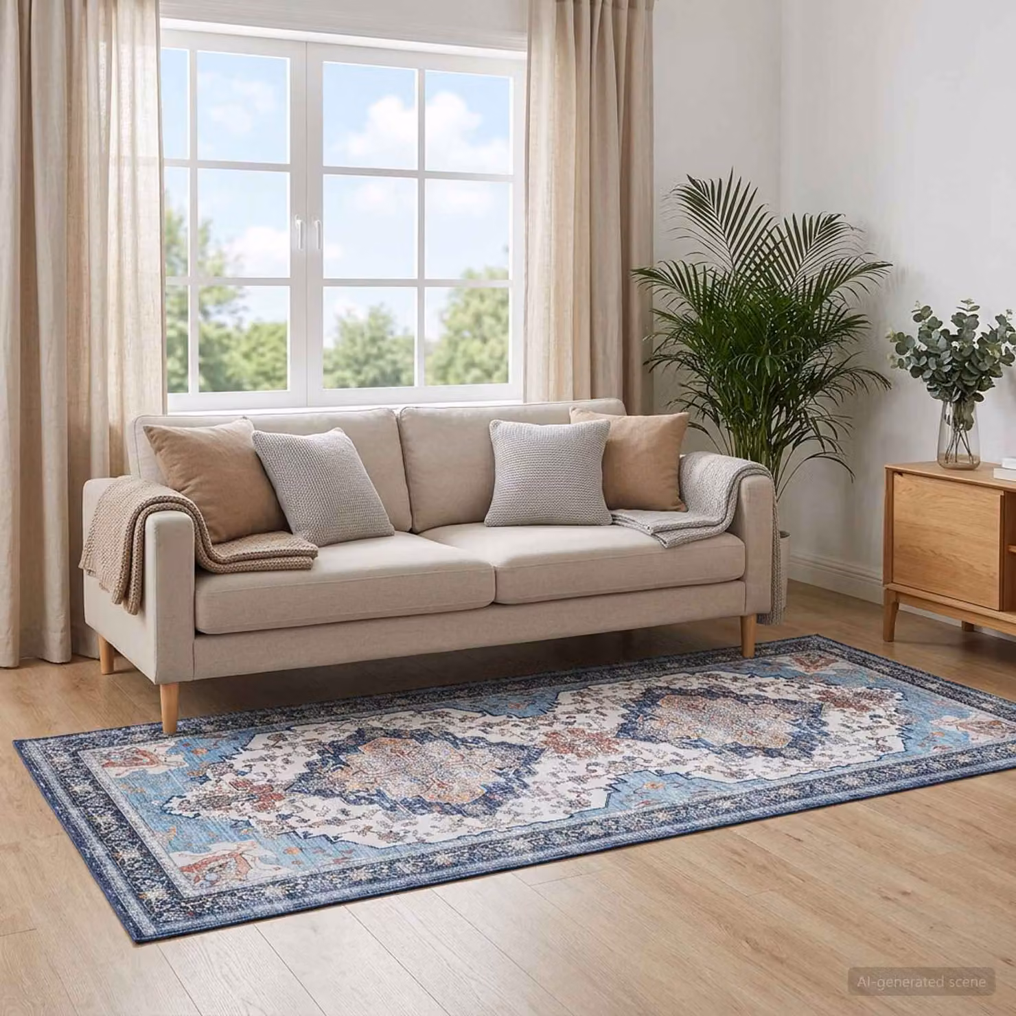 vidaXL Tappeto ORIZ Multicolore 80 x 200 cm 100% Poliestere