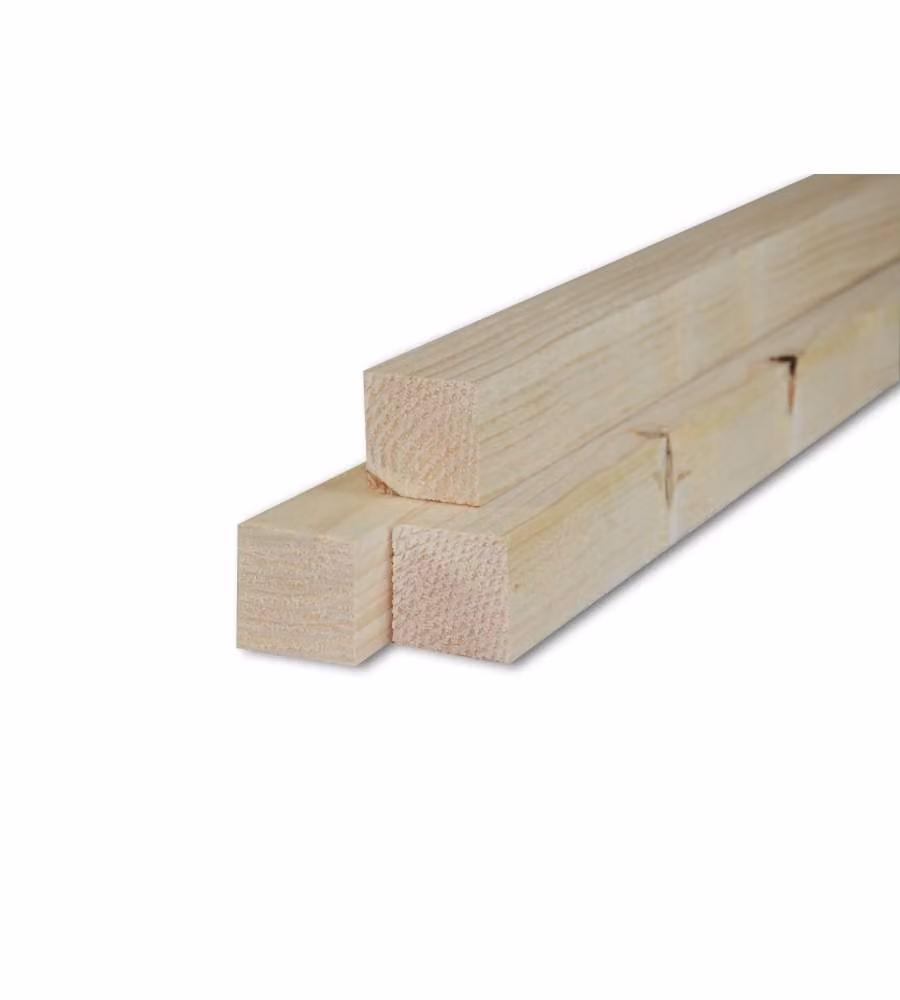 Listello Grezzo in Abete - 50x50x2000 mm
