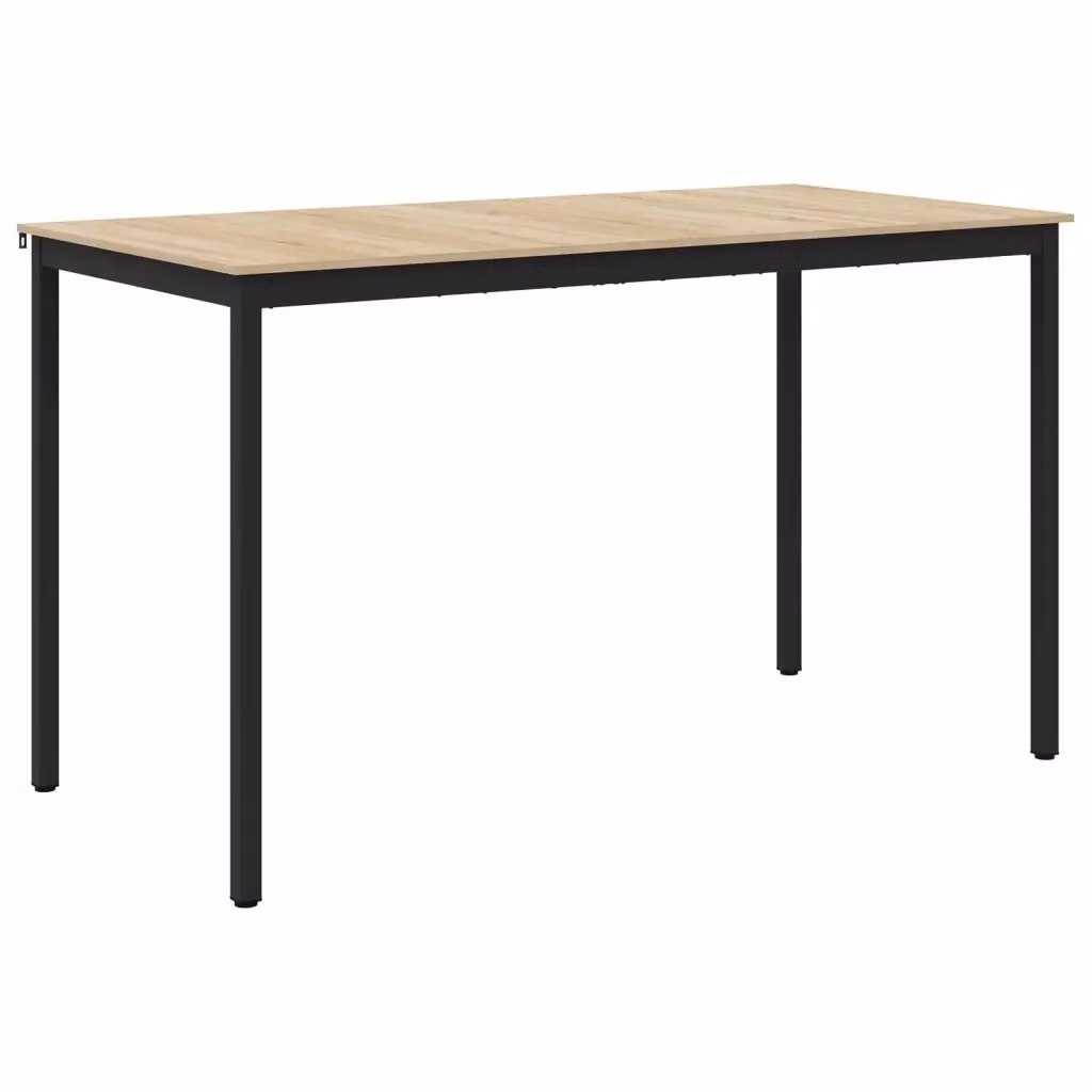 Tavolo da pranzo moderno Outsunny rettangolare in legno e metallo nero per cucina e sala da pranzo L/P/H: 180 x 90 x 105 cm – 2