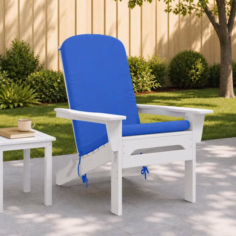 Cuscino per Lounger Sole vidaXL GEMERT Blu, in Poliestere, con Rivestimento Lavabile e Resistente ai Raggi UV