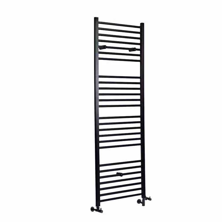 Scaldasalviette Misto Piatto - Termoarredo Bagno Nero - 1800 x 500mm - 720W - Nox
