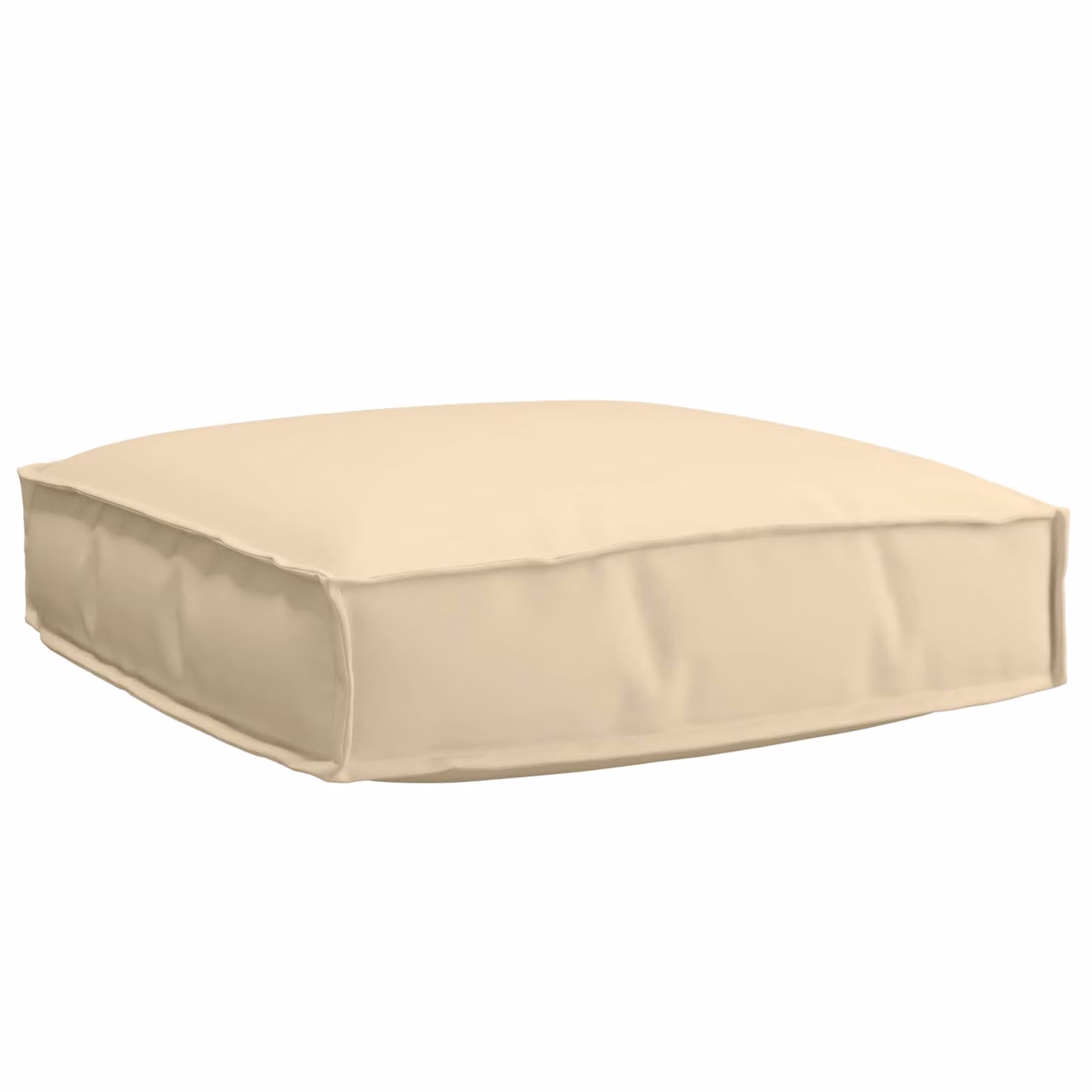 Cuscino Quadrato vidaXL in Tessuto Oxford Beige, Idrorepellente, L/P/H: 60 x 60 x 12 cm
