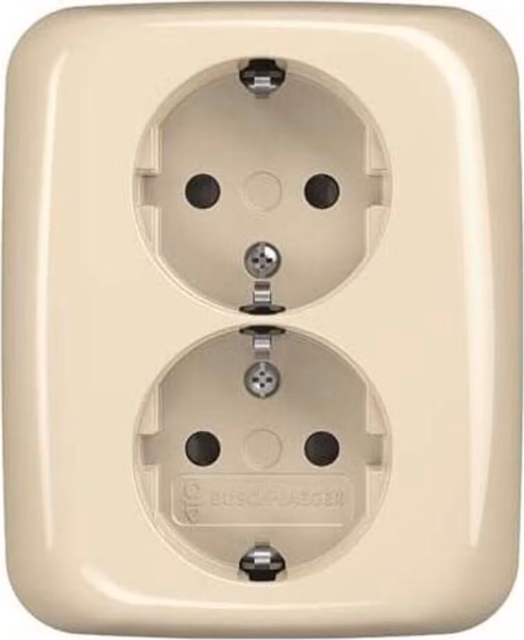 Busch-Jaeger SCHUKO presa doppia 202 EUJB-212 2TKA00003897