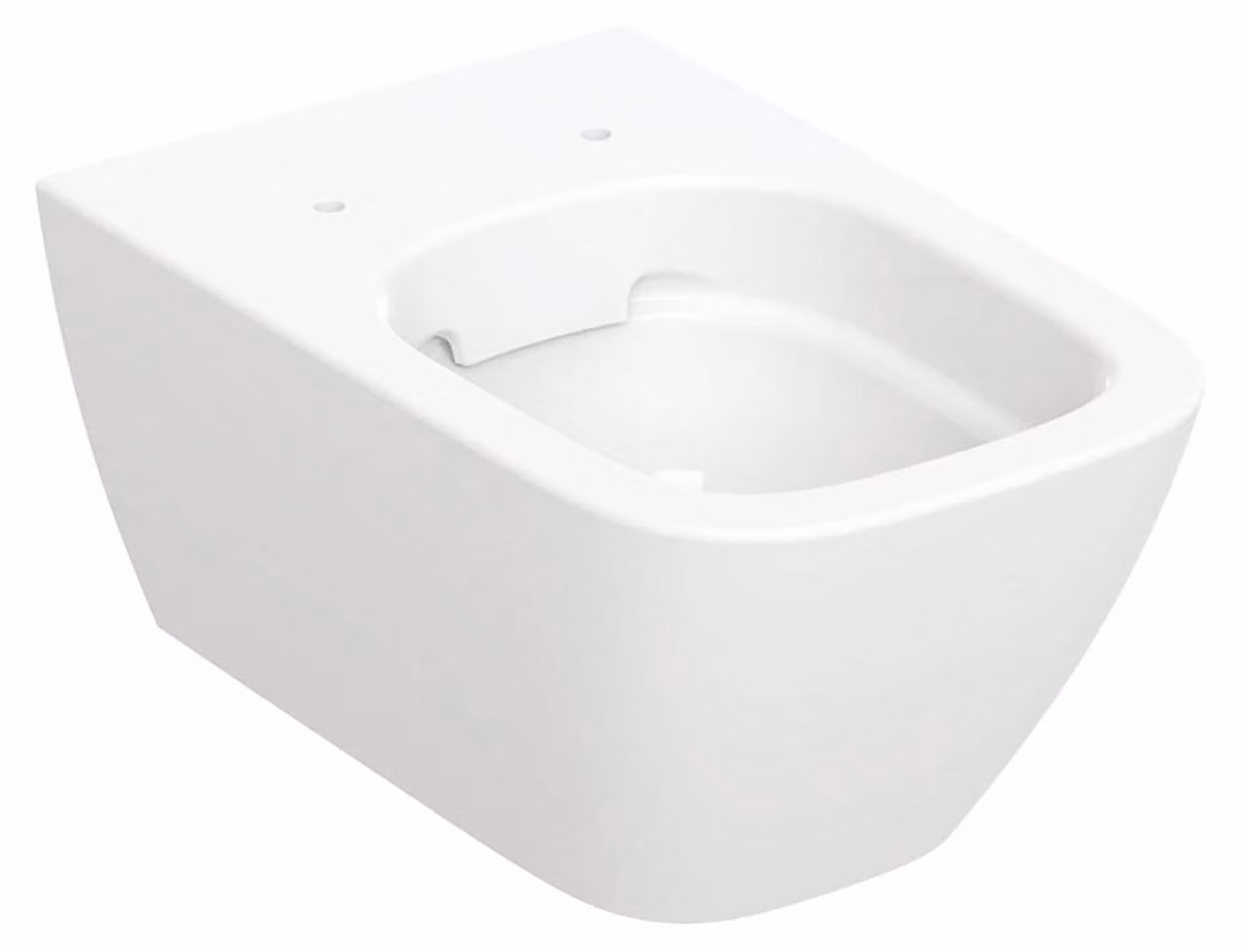 Geberit Smyle Square WC à chasse deau basse, sans rebord, suspendu, 4,5/6l, forme fermée, 500.208.01.8, 500.208.01.8
