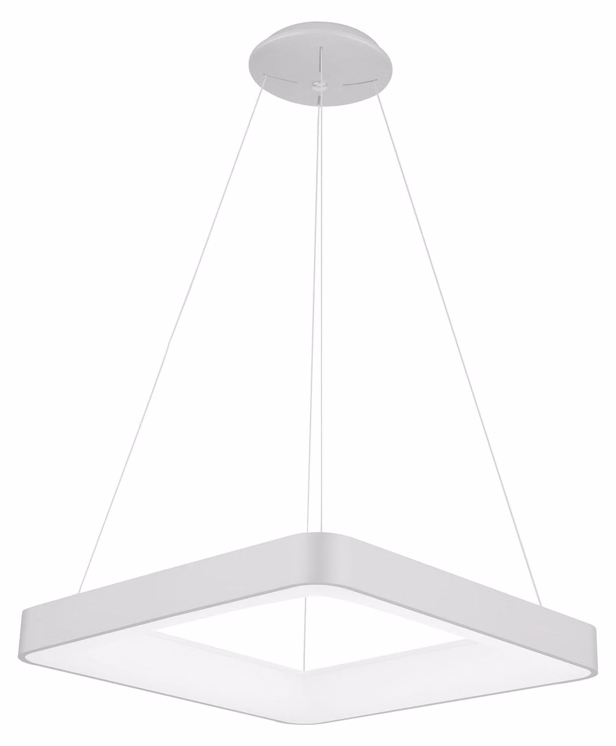 Lampada a sospensione LED Giacinto bianca 50 W, bianco caldo 2750 lm, alluminio, dimensioni: 120 x 60 x 60 cm, IP20, Italux