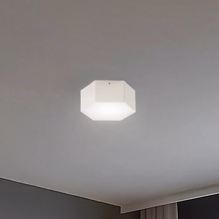 Plafoniera a LED Libre Argon, Bianco / Opale, Soggiorno / Sala da pranzo, Metallo, Plafoniera LED