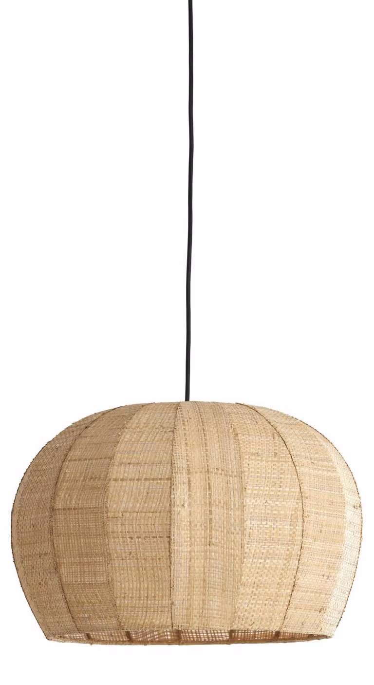 Lampada a sospensione - naturale - Rafaella - materiali vegetali - E27 - 2985733 - Light & Living