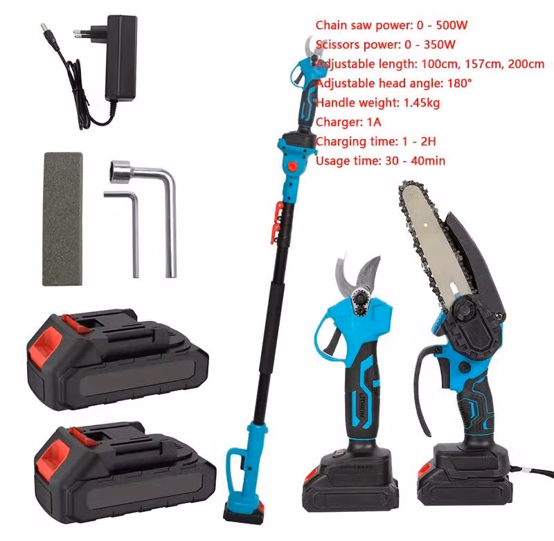 Troncatrice elettrica, design 2-in-1, manico regolabile, modello A