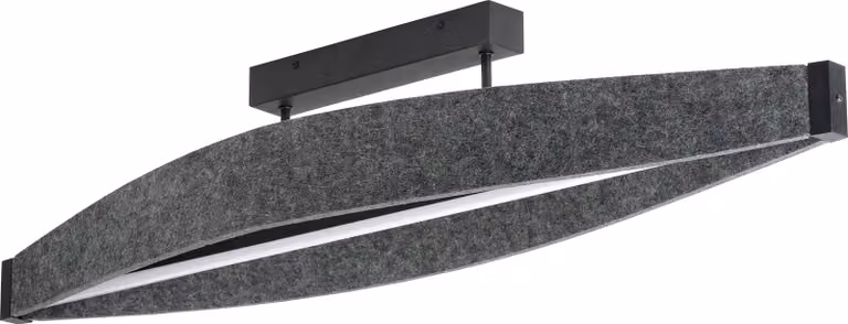 Soffitto in feltro piatto Decor 23W 830 Grigio scuro