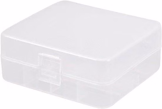 Scatola porta batterie - Contenitore portatile per batterie ricaricabili - Custodia protettiva