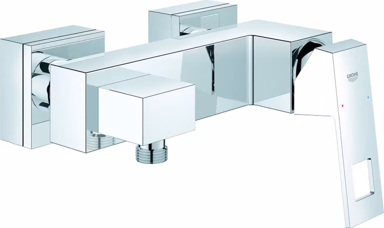 Grohe Eurocube Brausebatterie Wandmontage chrom - 23145000