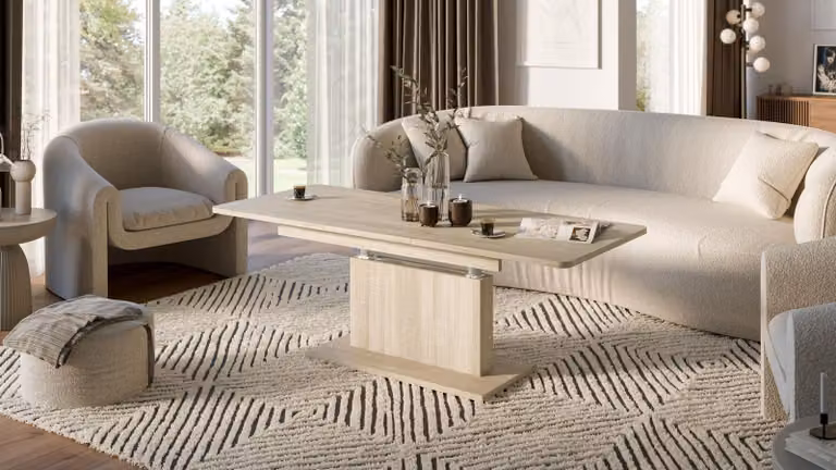 Tavolino di design DC-1 - Tavolo da pranzo allungabile e regolabile in altezza in continuo