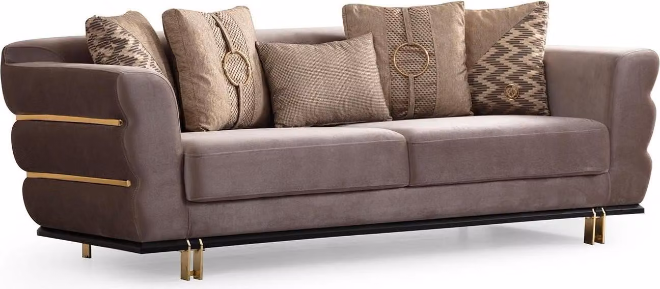 Dreisitzer Polstermöbel Couch Sofa Couchen Sitzpolster 230cm Wohnlandschaft