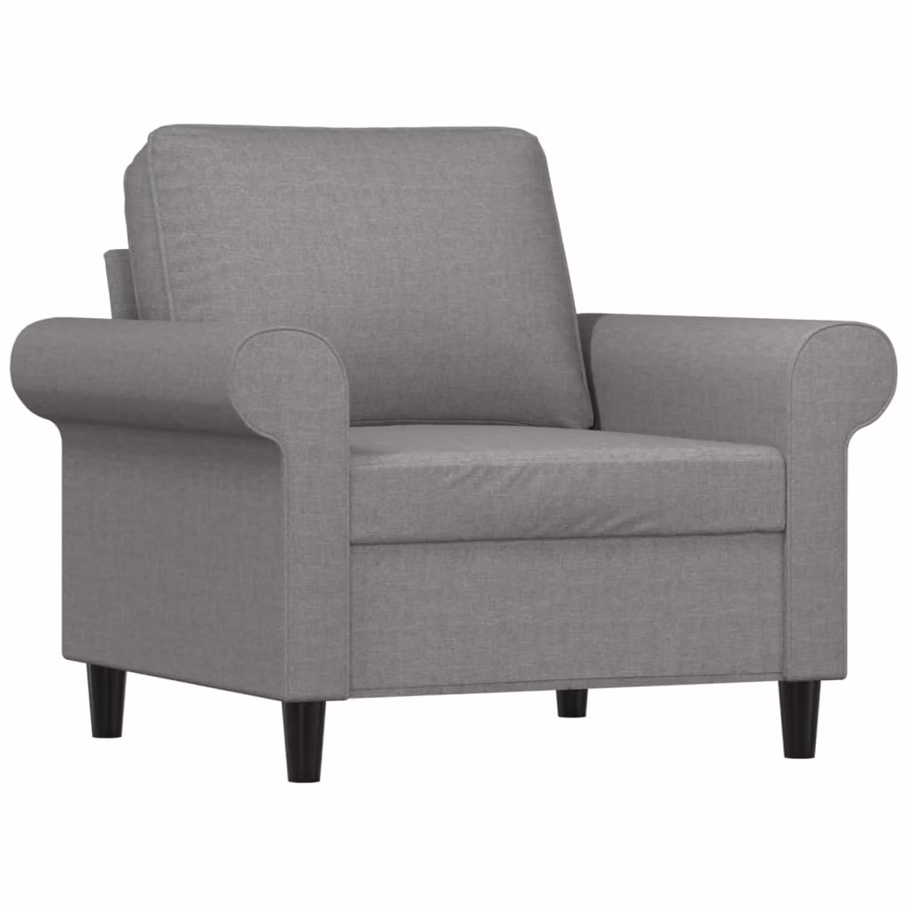 Poltrona Grigio Chiaro 60 cm in Tessuto