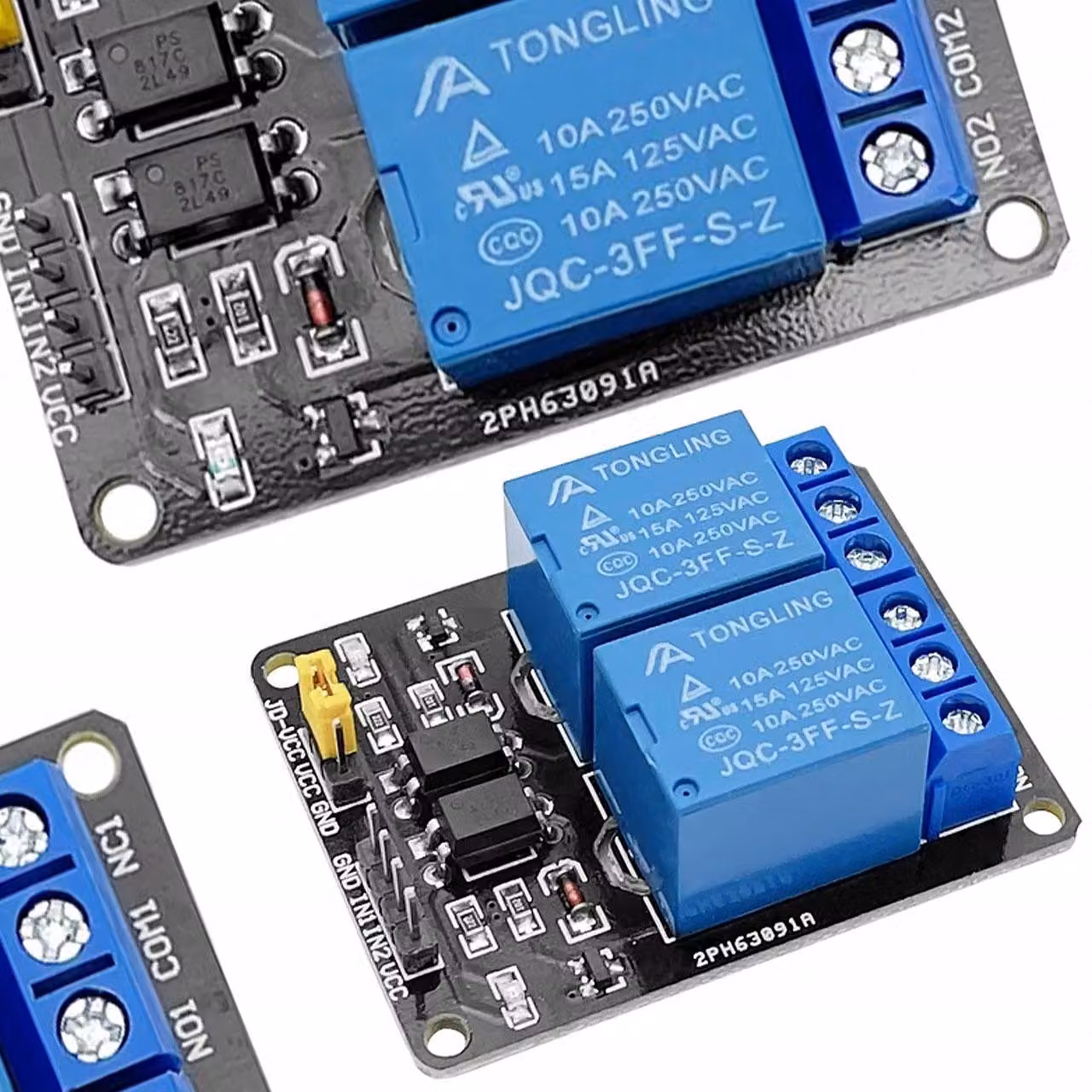Rosfix Relaismodul 2-Kanal 12V – Optisch Isoliert, SPDT | 10A Schaltstrom, 50×40×18mm | Per Arduino e Microcontroller