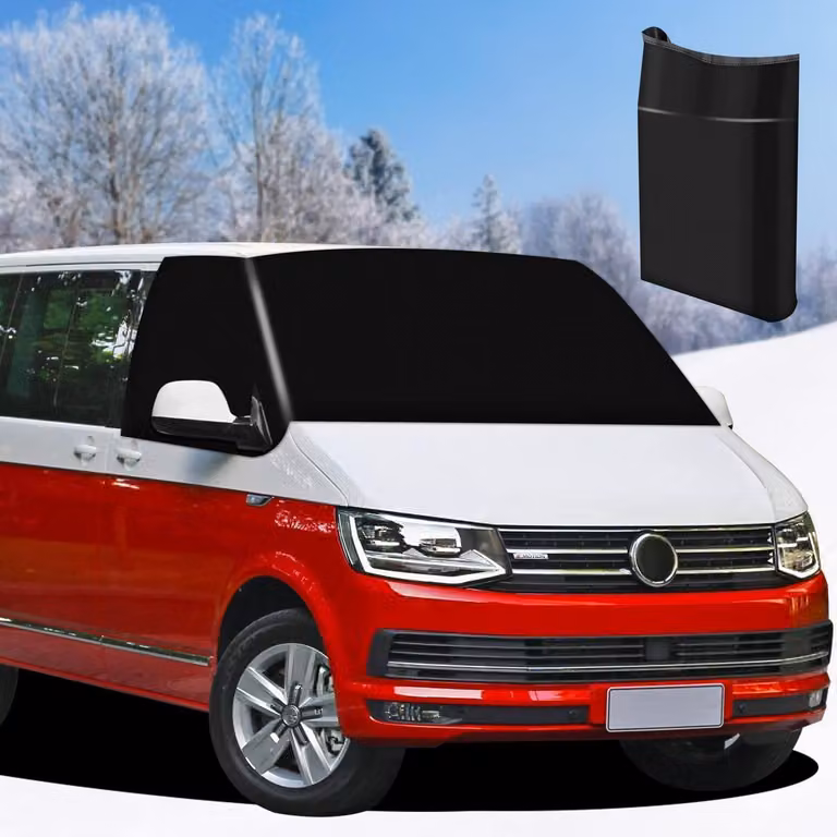 Copertura per parabrezza per VW T5, realizzata in tessuto Oxford 600D, tappetino termico, impermeabile, protezione dal gelo e dai raggi solari