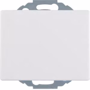 Berker 47477109 Presa SCHUKO con coperchio ribaltabile, bianco polare, lucido Berker K.1
