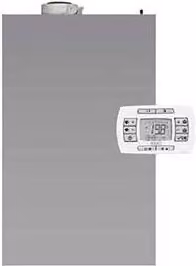 Caldaia a condensazione da incasso Baxi LUNA IN PLUS 26 kW in acciaio inox grigio con kit scarico fumi