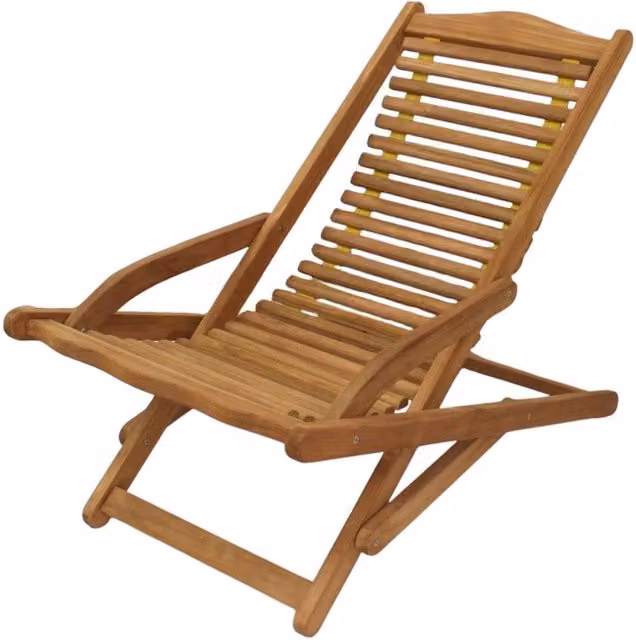 Sdraio pieghevole in legno di teak - MEGARA