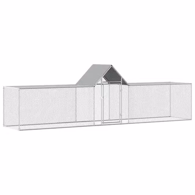 Pollaio in acciaio zincato color argento DESIGN IN L: 5 m, P: 1 m, H: 1,5 m CFW4658419 – 1