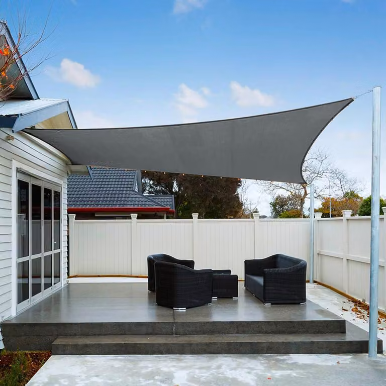 Vela da giardino parasole Axt Shade 2x2 m impermeabile antracite