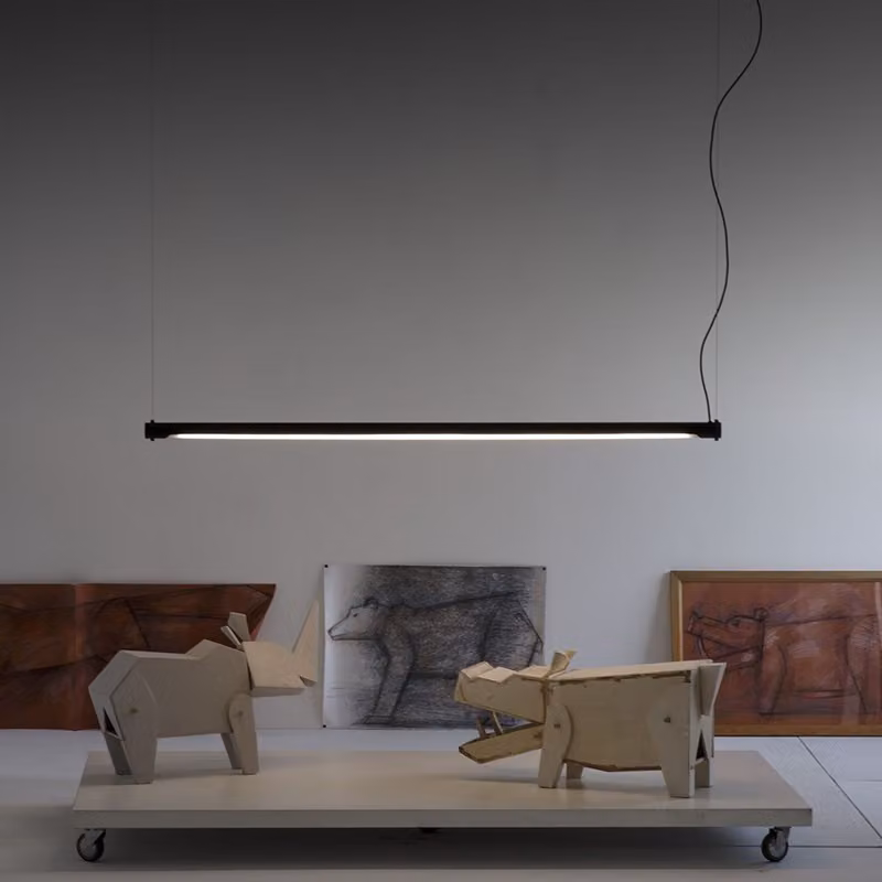 Lampada a sospensione LED lineare Martinelli Luce Calabrone