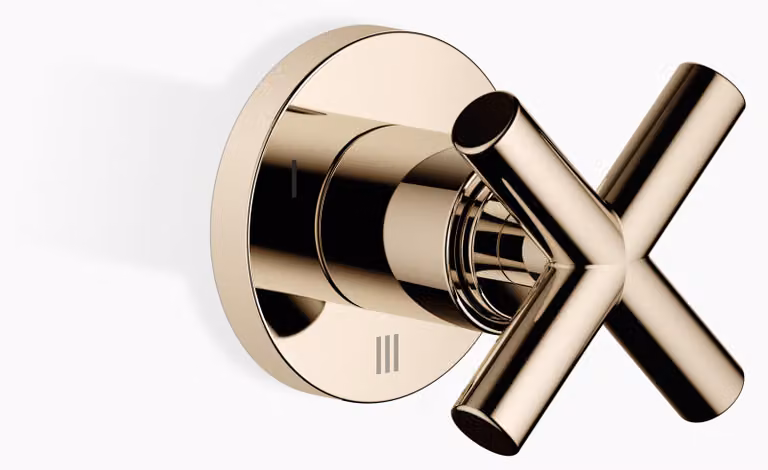 Dornbracht TARA Inverseur encastré trois voies, rosace ronde, Ø 60mm, 36210892-47, 36210892-47