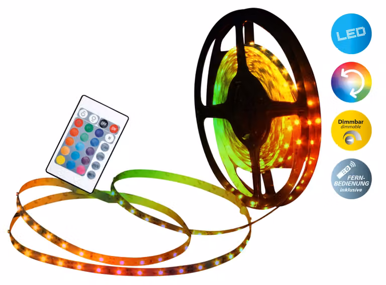 Näve LED Stripelight per interni - plastica - RGB+bianco; 5119661