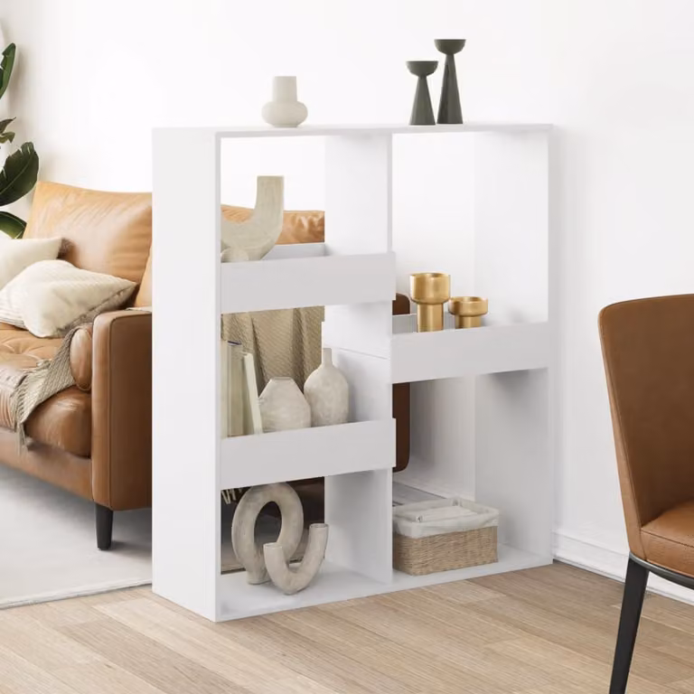 Divisorio per stanza vidaXL Bianco in MDF L: 100 cm, P: 33 cm, H: 115 cm