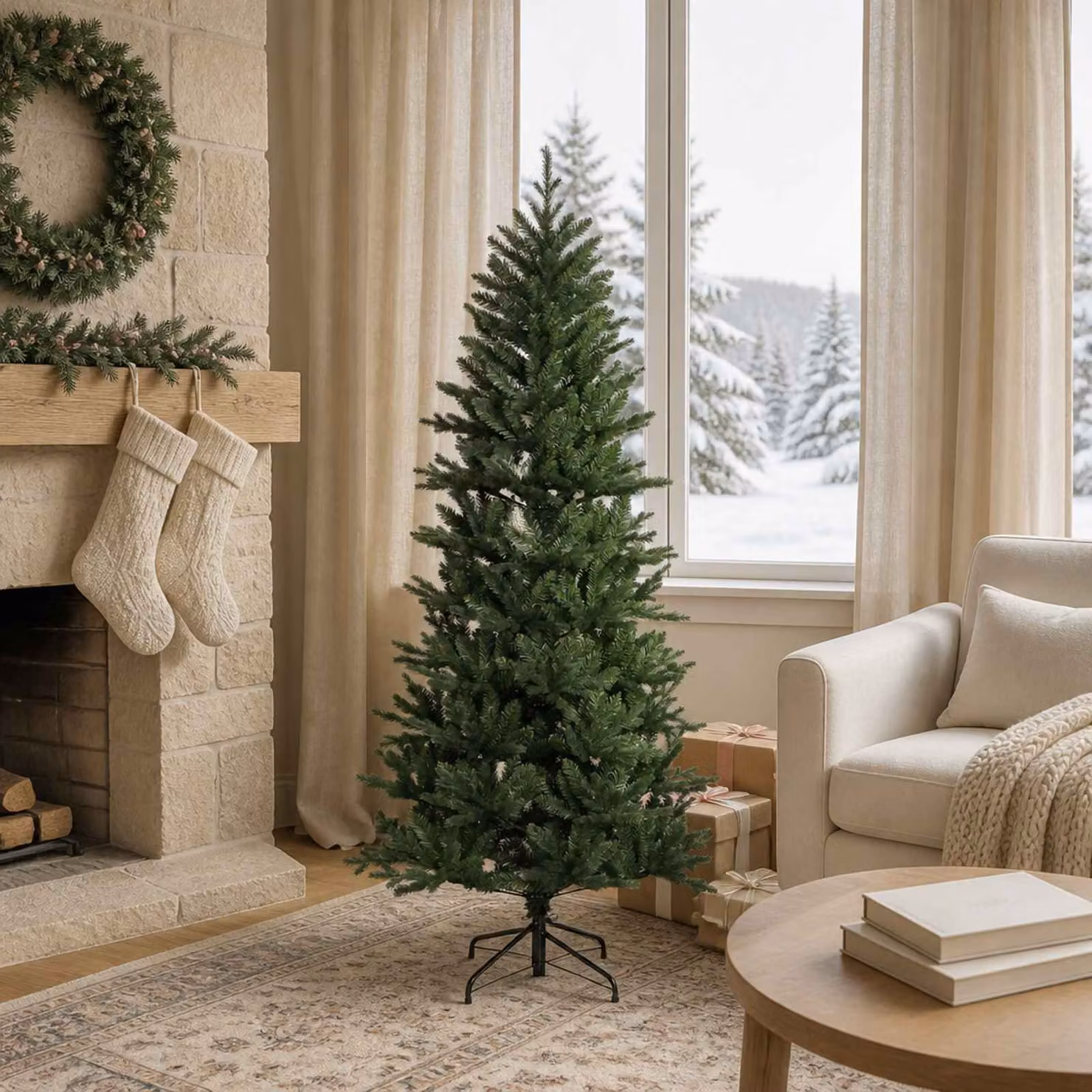 vidaXL Albero di Natale Artificiale con Rami Pieghevoli 150 cm
