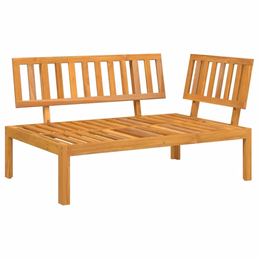 Divano Angolare da Giardino vidaXL in Legno di Acacia Marrone – 2