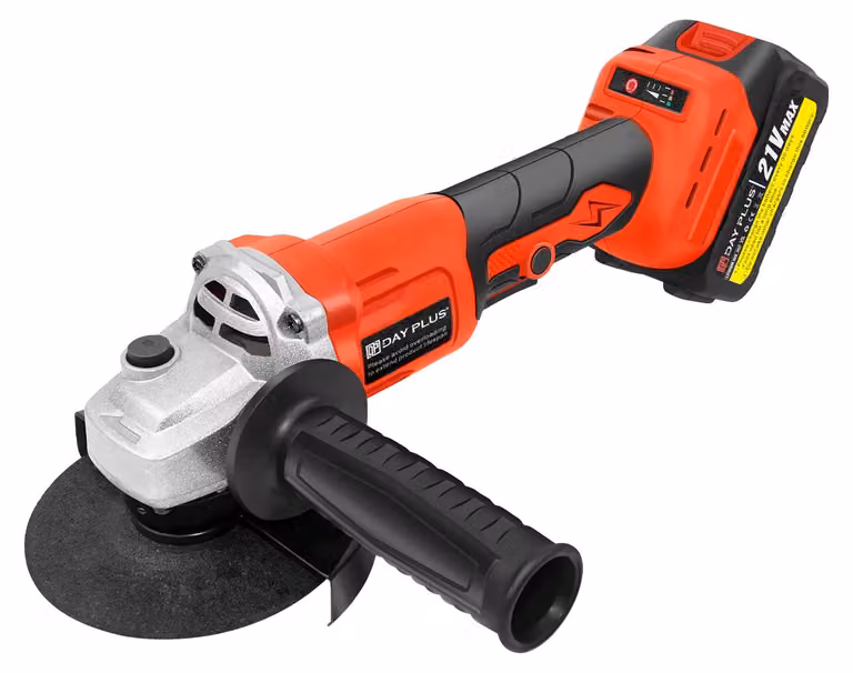 Smerigliatrice angolare - Smerigliatrice angolare a batteria - Senza spazzole - 3 velocità - Batteria inclusa - Dischi abrasivi da 115 mm - Colore: rosso