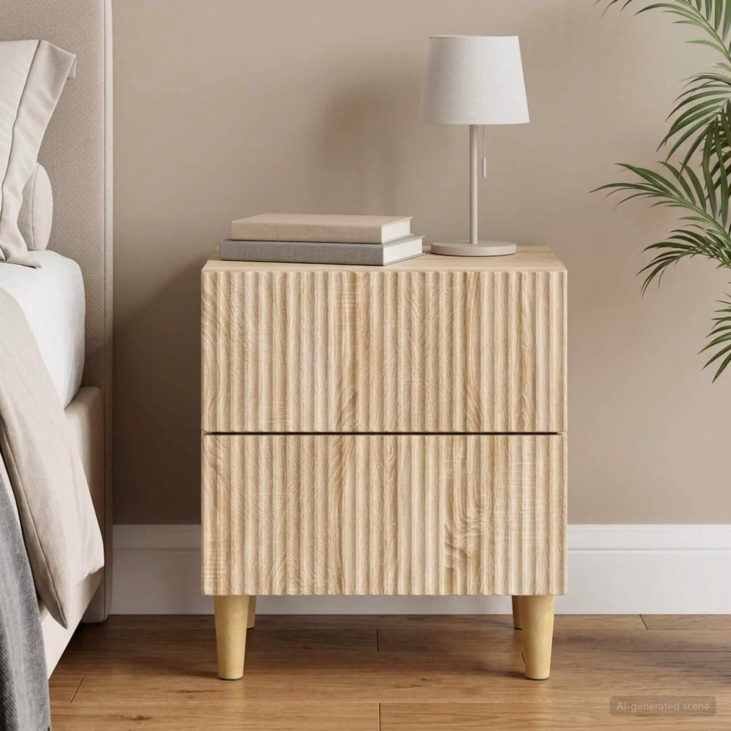 Armadio da notte vidaXL in Rovere Sonoma marrone L: 43 cm, P: 34,5 cm, H: 48 cm