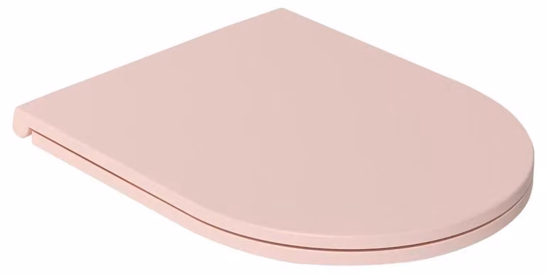 INFINITY WC-Sitz SLIM, chiusura ammortizzata, facile da rimuovere, rosa salmone