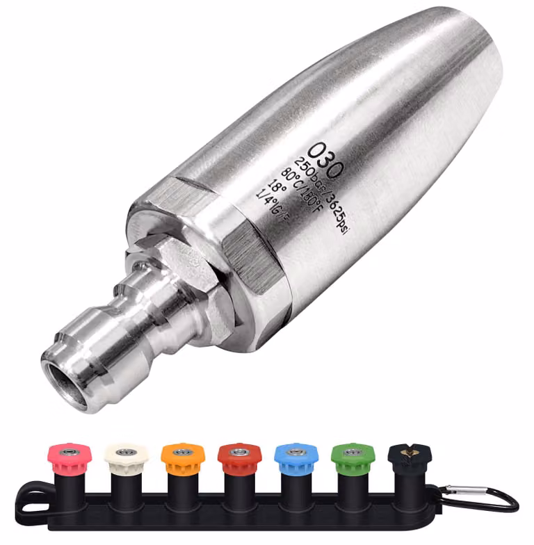 Ugello turbo in acciaio inossidabile da 3600 PSI per idropulitrice ad alta pressione