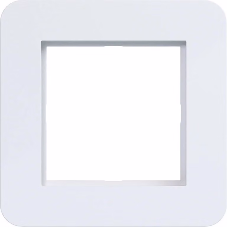 Hager, cornice a 1 posto, colore bianco lucido