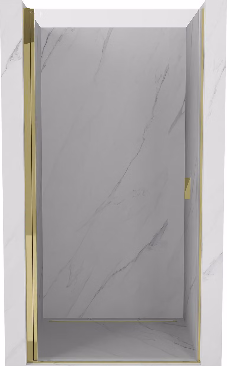 Mexen Mist-B porta doccia a battente 75 cm, trasparente, dorato - 8A2-075-000-50-00