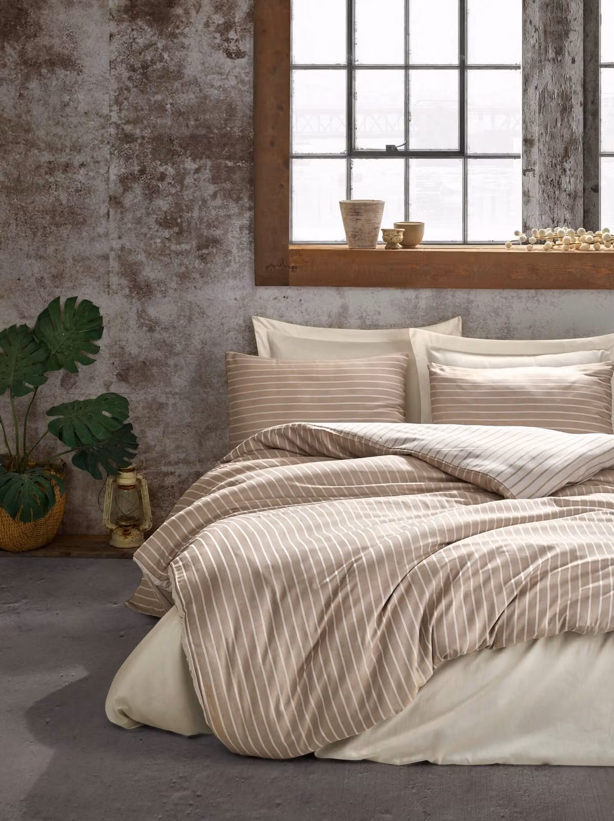 L'Essentiel Linge de Maison, Bamboo- CTN3649, Nerz, Copriletti, 60% raso di cotone / 40% bambù