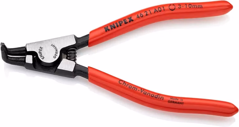 Pinza per l'installazione di anelli di sicurezza, modello da 125 mm