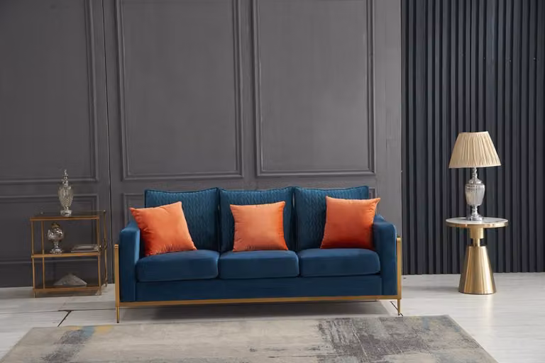 Sofagarnitur 3+2 Sitzer Set Design Sofas Polster Couchen Textil Relax Garnituren